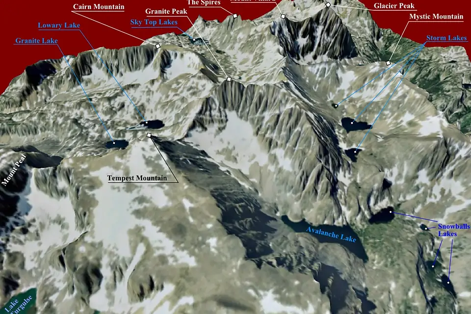 Granite Peak (Montana) 3D version 1