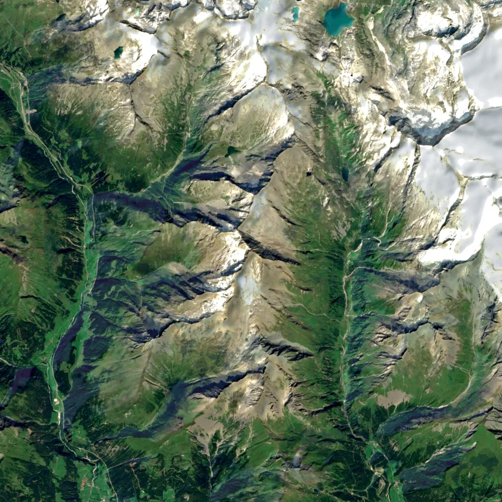 Großer Muntanitz seen from above (Sentinel-2)
