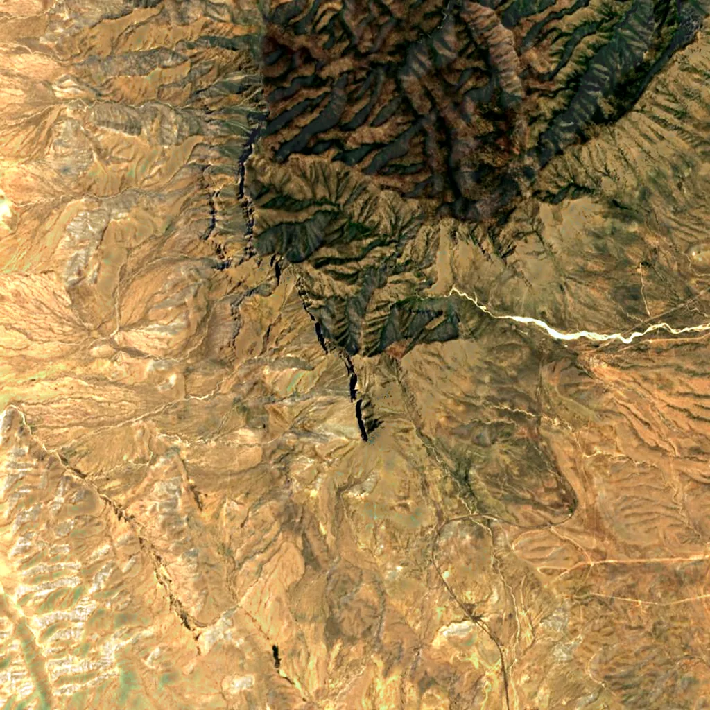 Guadalupe Peak seen from above (Sentinel-2)