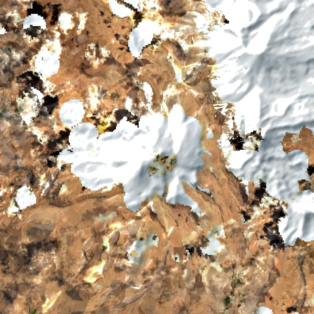 Guallatiri, Chile seen from above (Sentinel-2)
