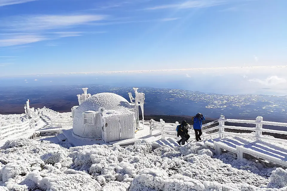 Winter Hallasan Summit