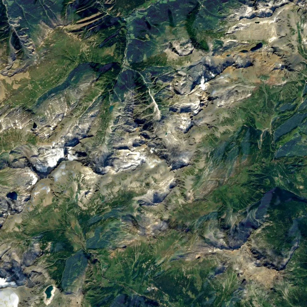 Helsenhorn seen from above (Sentinel-2)
