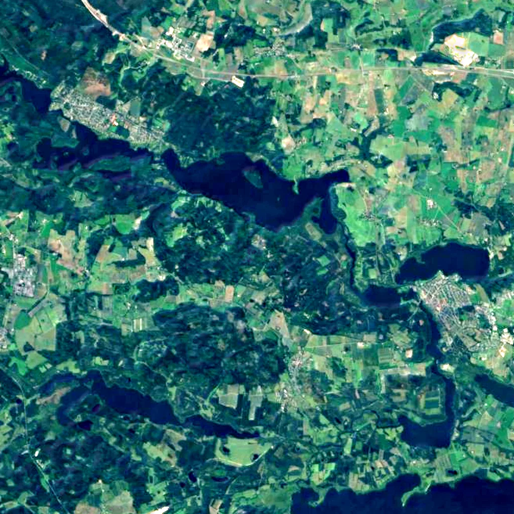 Himmelbjerget seen from above (Sentinel-2)