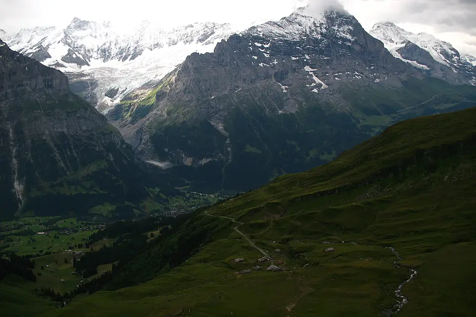 5384 - Grindelwald - Eiger, Mönch, Unterer Grindelwaldgletscher