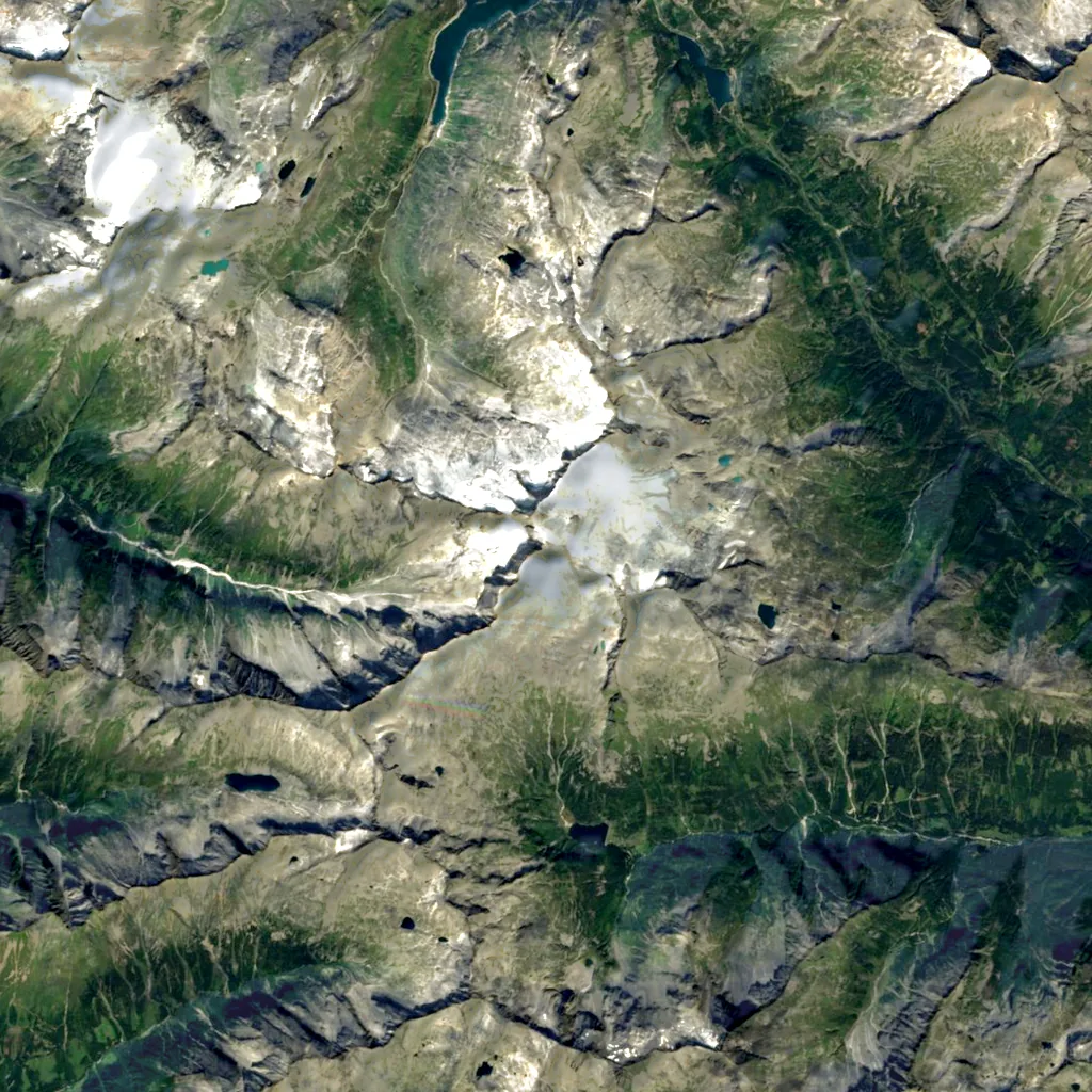 Hochalmspitze seen from above (Sentinel-2)