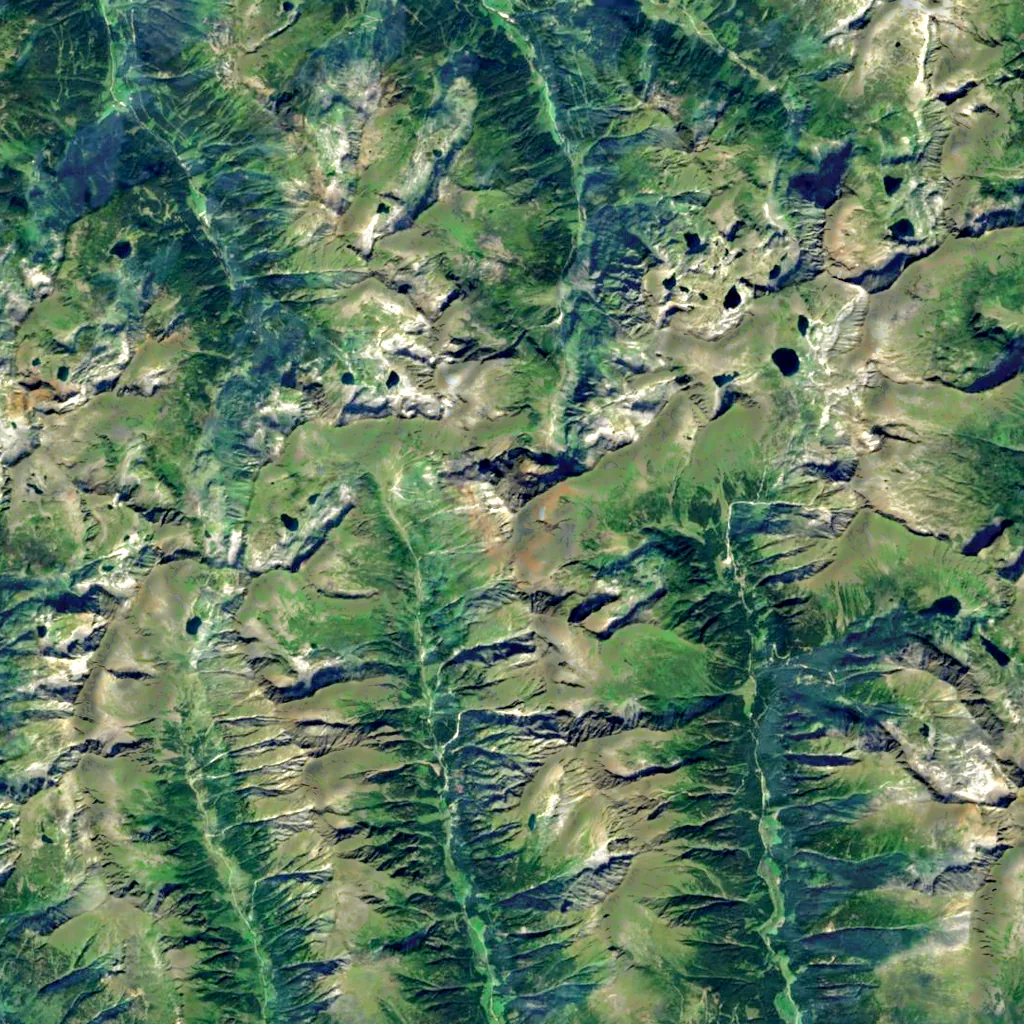 Hochgolling seen from above (Sentinel-2)