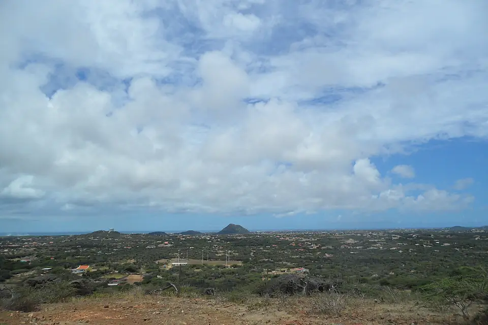 Haystack Mountain from Northern Loop Arikok National Park Santa Cruz Aruba
