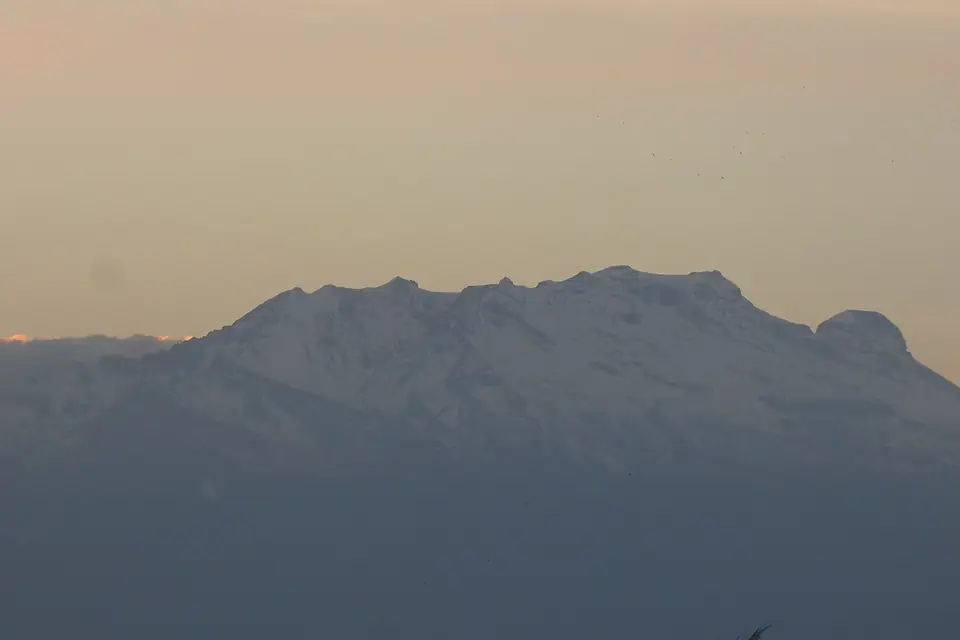 Atardecer en Puebla con vista a los volcanes 02