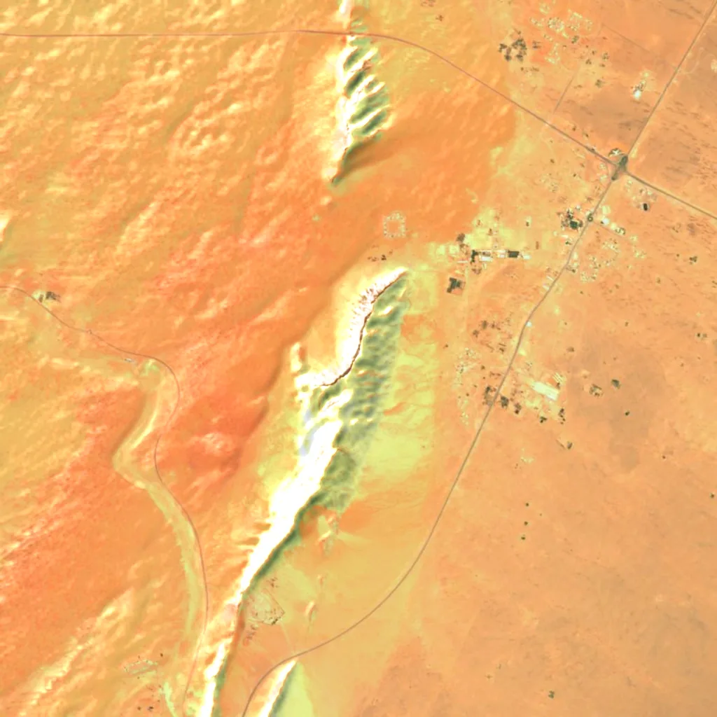 Jabal Al Fayah seen from above (Sentinel-2)