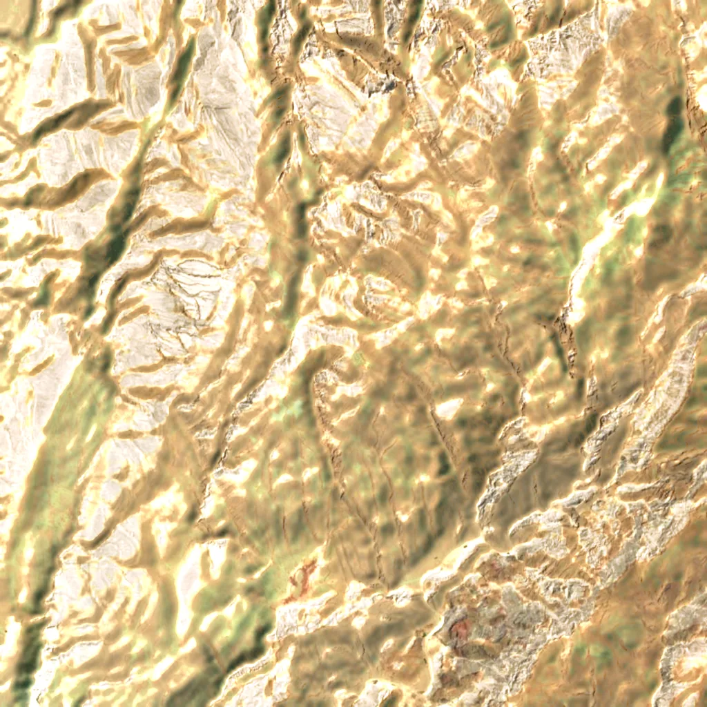 Jabal Yibir seen from above (Sentinel-2)