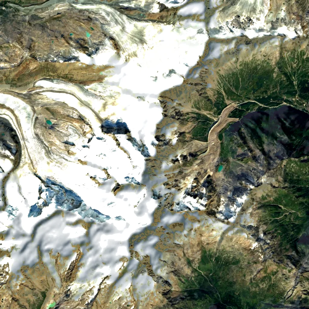 Jägerhorn seen from above (Sentinel-2)