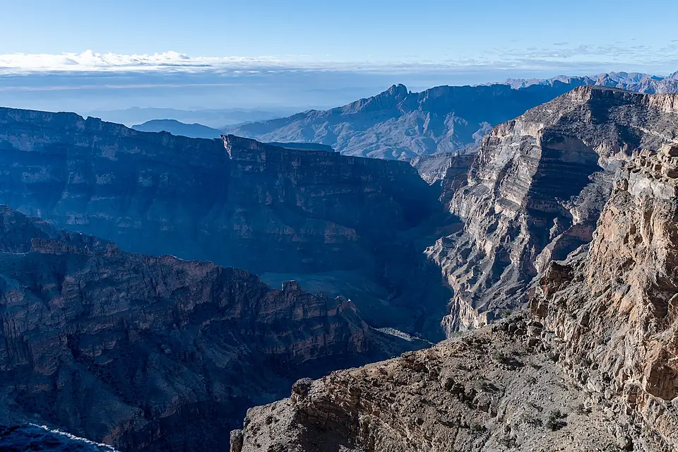 Canyon at Jebel Shams, Oman