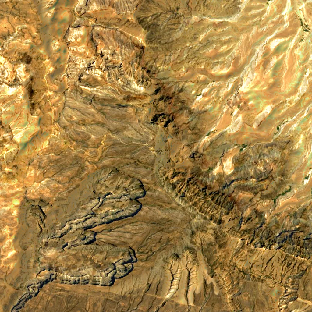 Jebel Shams seen from above (Sentinel-2)