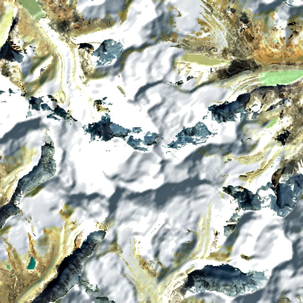 Jongsong Peak seen from above (Sentinel-2)