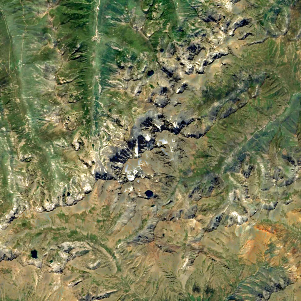 Kaçkar Dağı seen from above (Sentinel-2)
