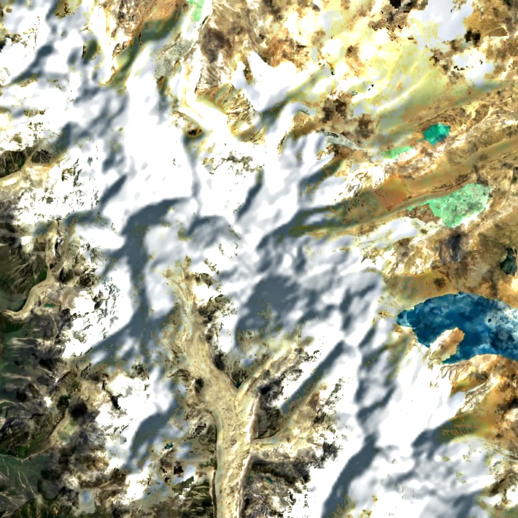 Kangpenqing seen from above (Sentinel-2)