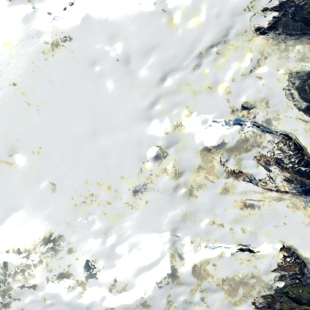 Katla seen from above (Sentinel-2)