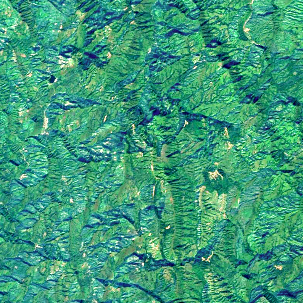 Keokradong seen from above (Sentinel-2)