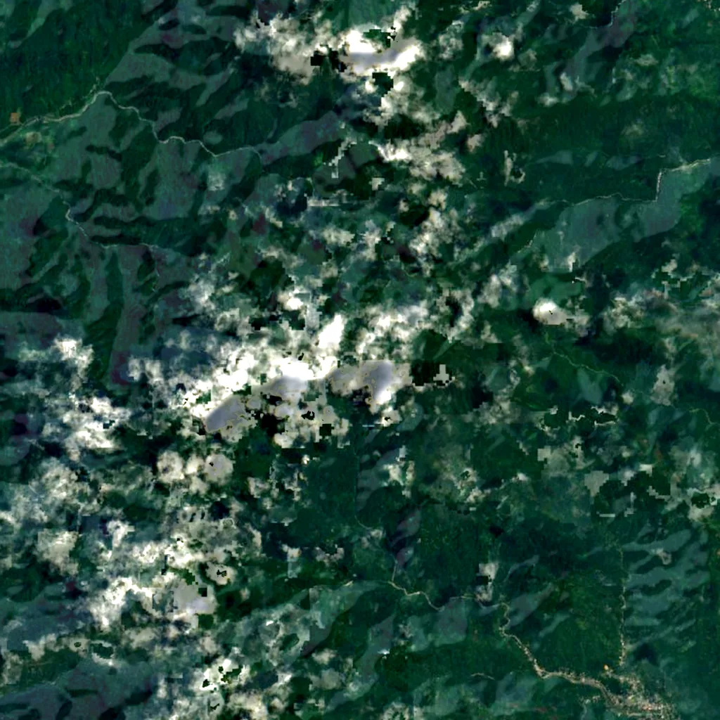 Khao Luang seen from above (Sentinel-2)