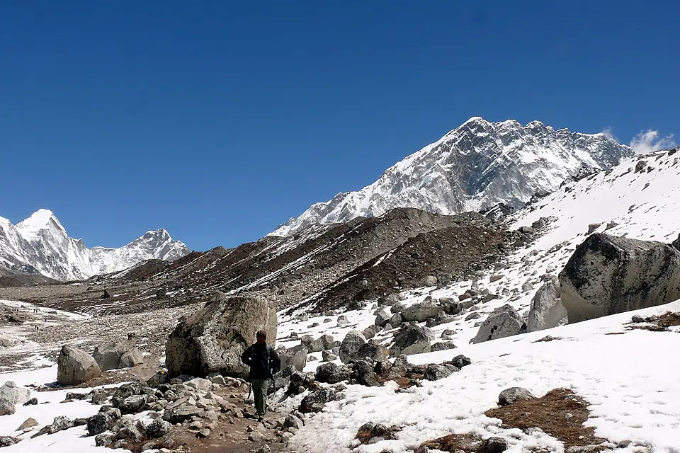 Khumbu Glacier Lingtren,Khumbutse,Nuptse