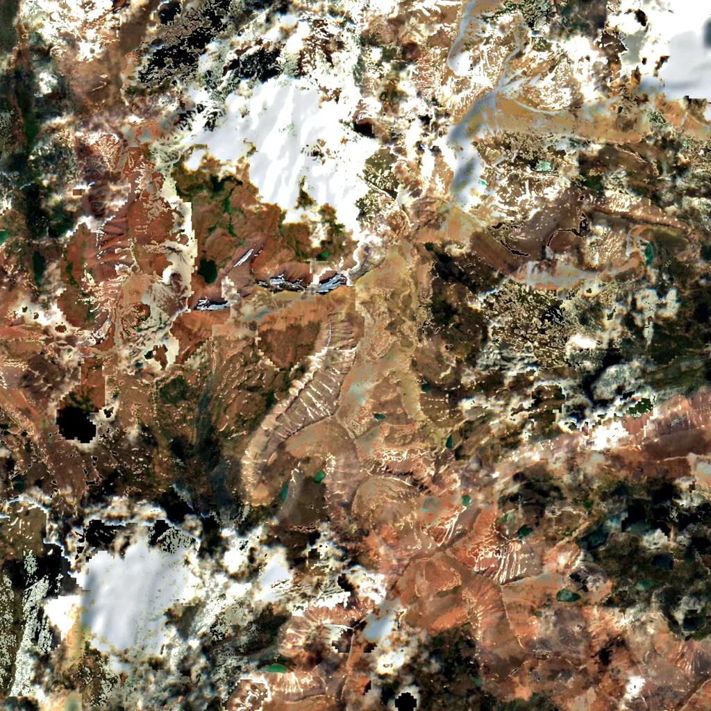 King's Peak seen from above (Sentinel-2)