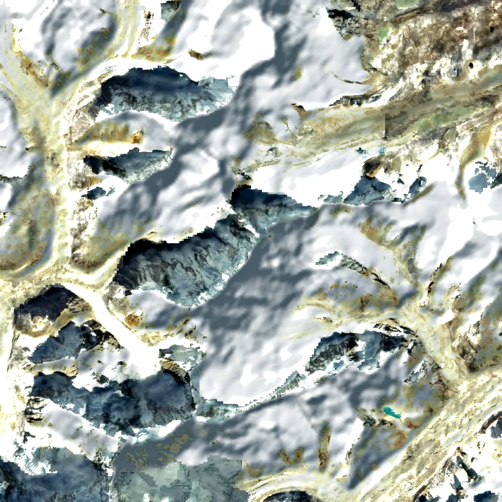 Kirat Chuli seen from above (Sentinel-2)