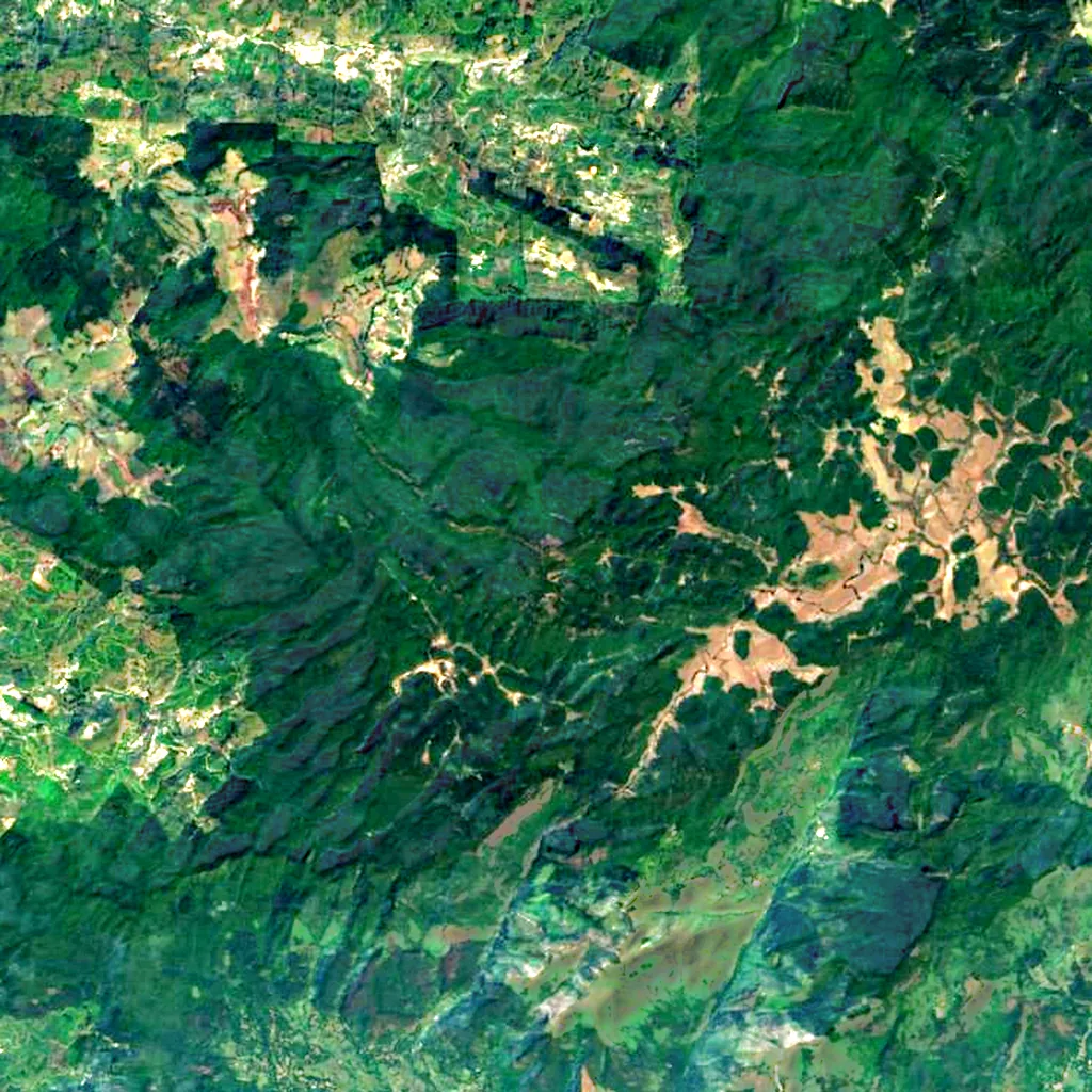 Kirigalpoththa seen from above (Sentinel-2)