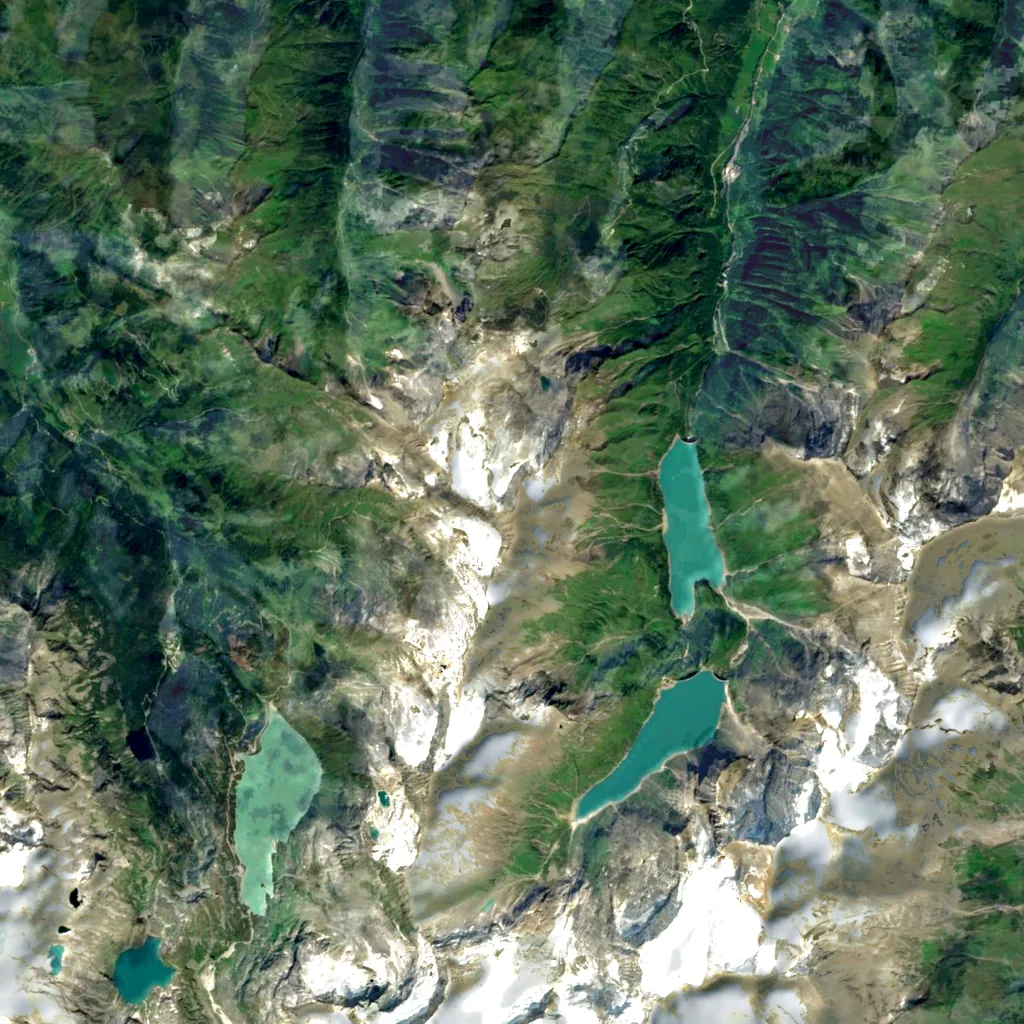 Kitzsteinhorn seen from above (Sentinel-2)