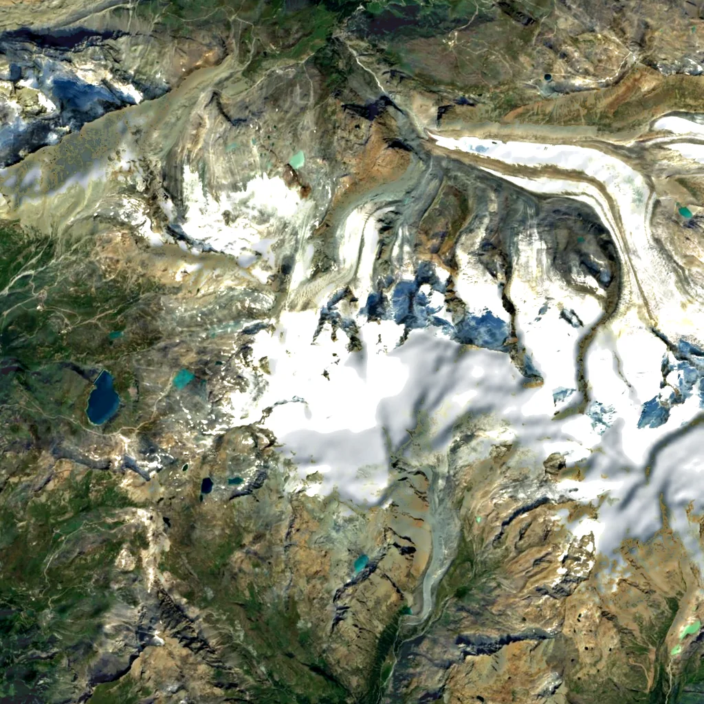 Klein Matterhorn seen from above (Sentinel-2)