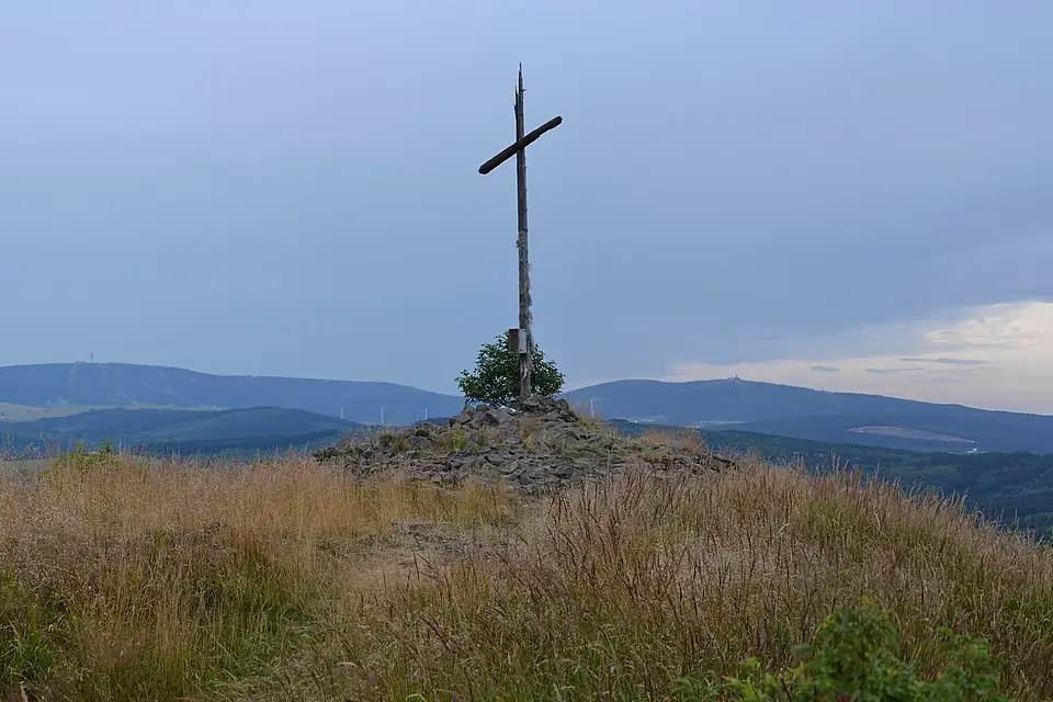 Klínovec and Fichtelberg (Erzgebirge) from Velký Špičák (3)