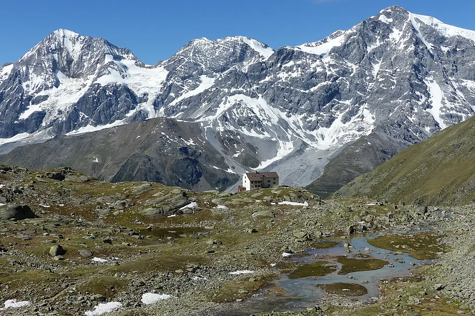 Düsseldorfer Hütte Königspitze Zebrù Ortler