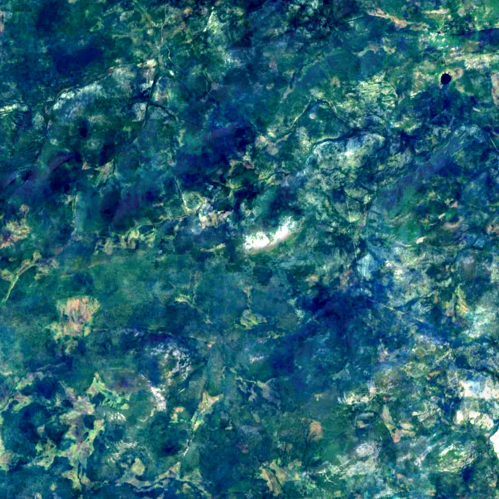 Korvatunturi seen from above (Sentinel-2)