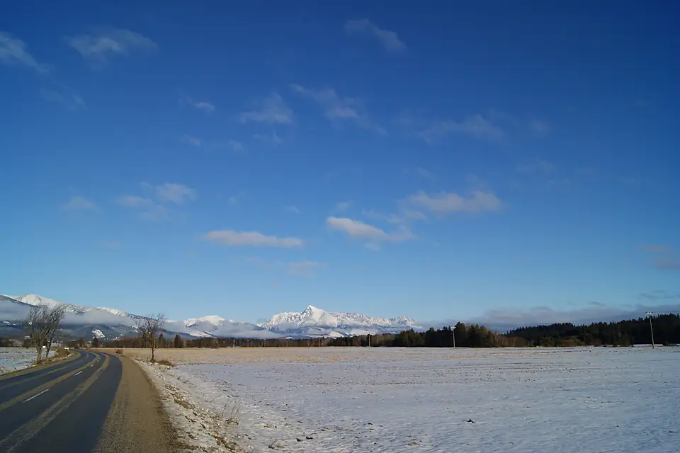 Krivan view from pribylina slovakia