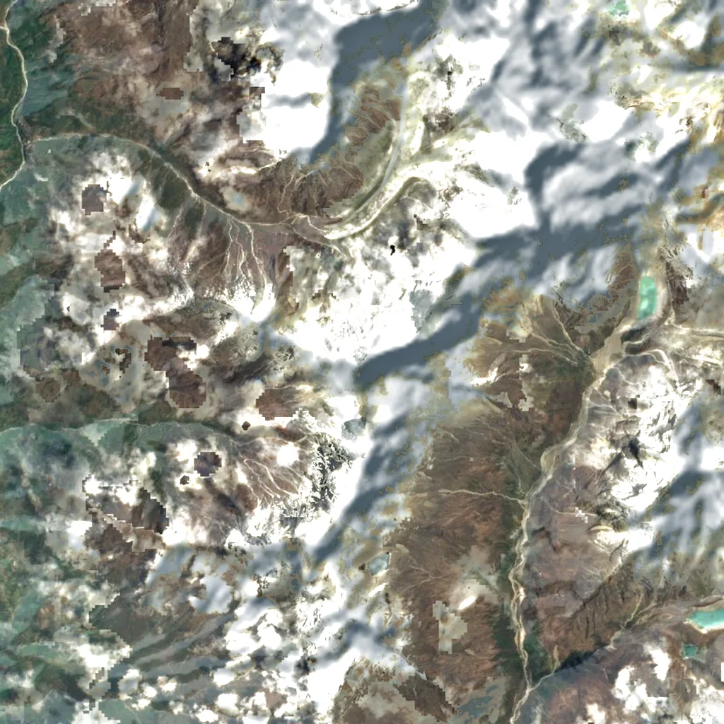 Kusum Kanguru seen from above (Sentinel-2)