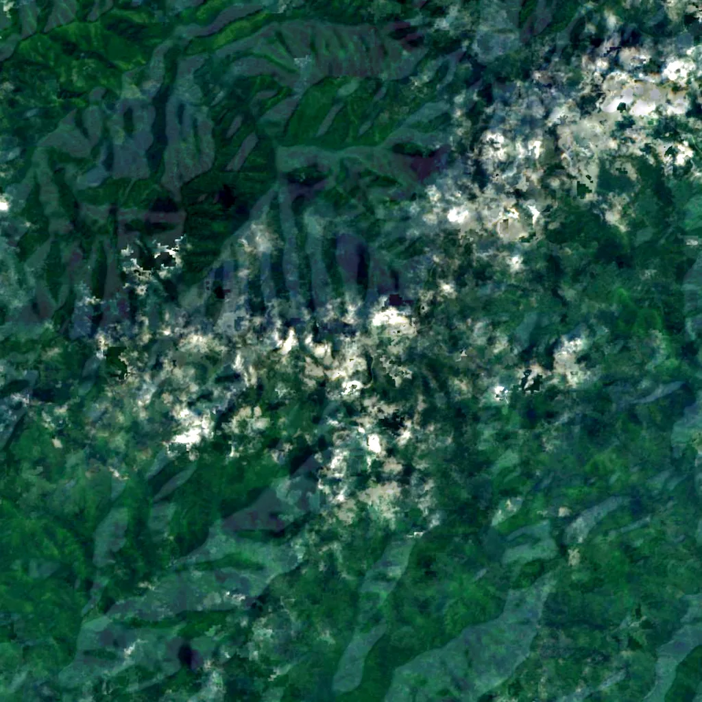 Kuwohi seen from above (Sentinel-2)