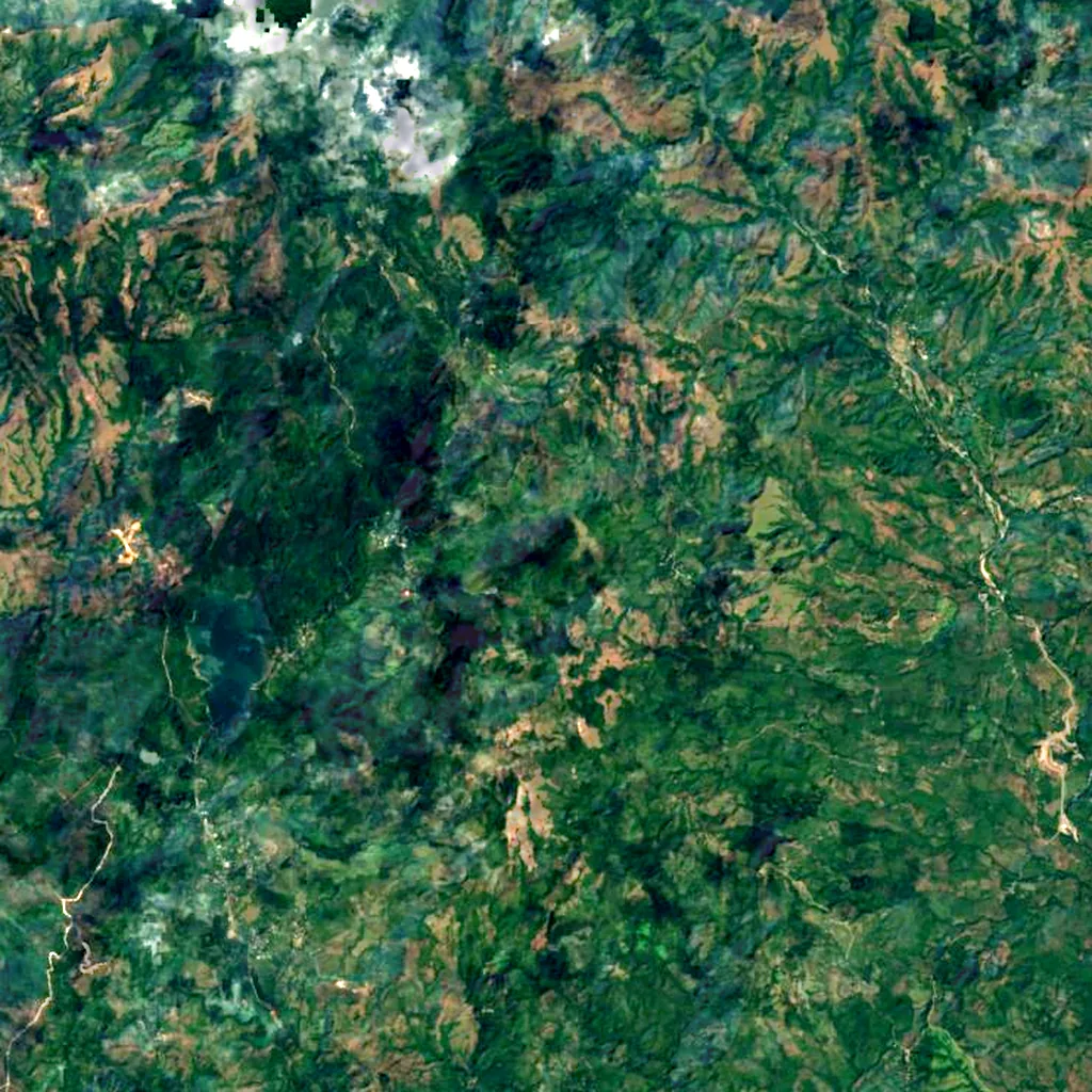 La Yeguada seen from above (Sentinel-2)