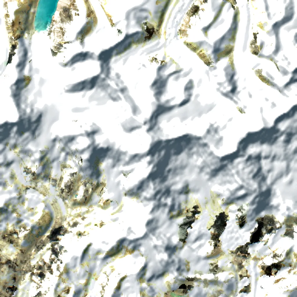 Labuche Kang seen from above (Sentinel-2)