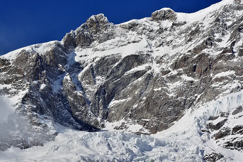 Monte Rosa Valsesia Wall Corno Nero 4322 m and Ludwigshohe 4342 m