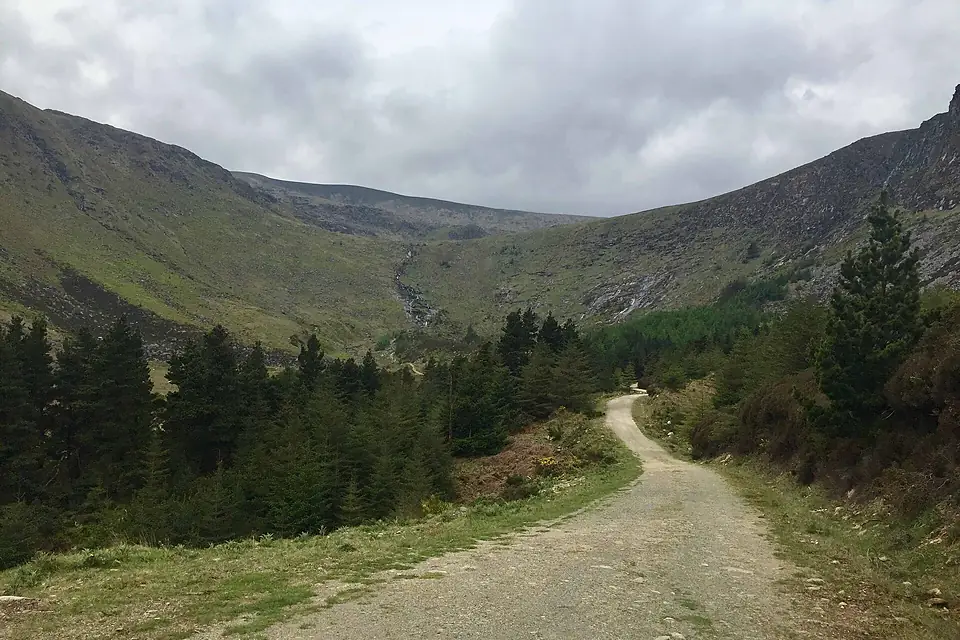 Summit of Lugnaquilla from Fraughan Rock Glen