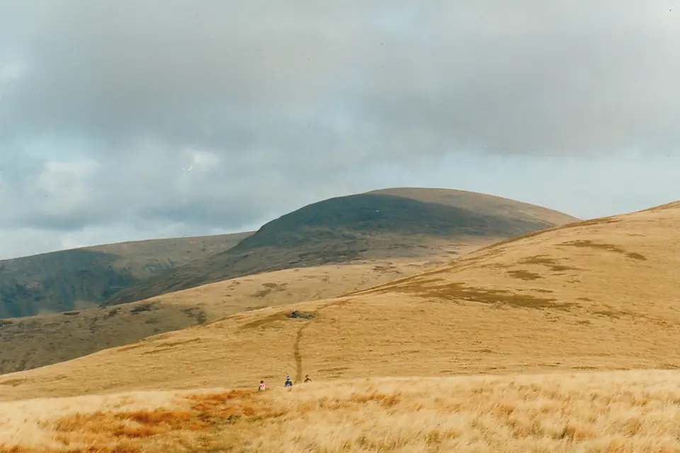 Walking up Lugnaquilla from Camara Hill, Co Wicklow, Ireland