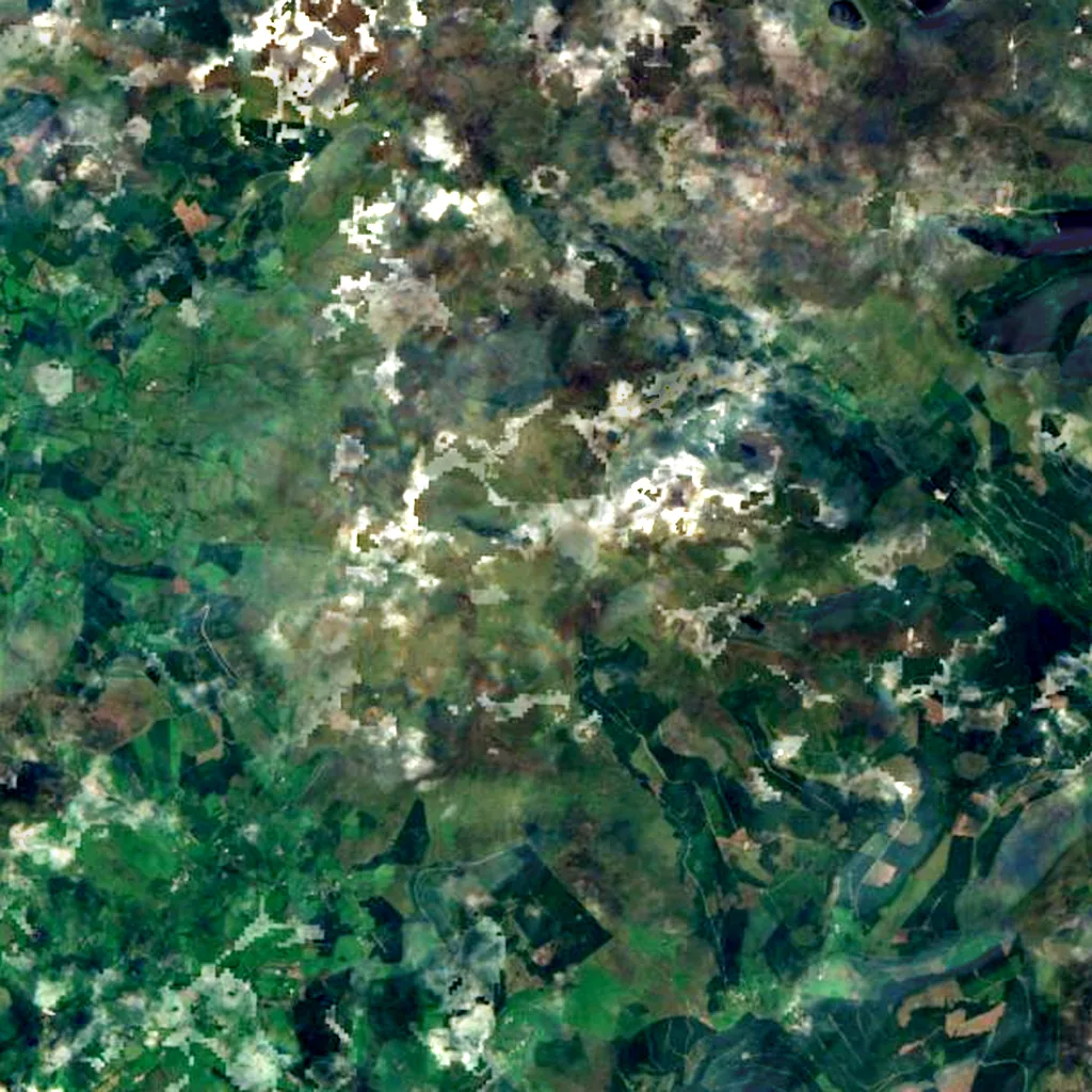 Lugnaquilla seen from above (Sentinel-2)