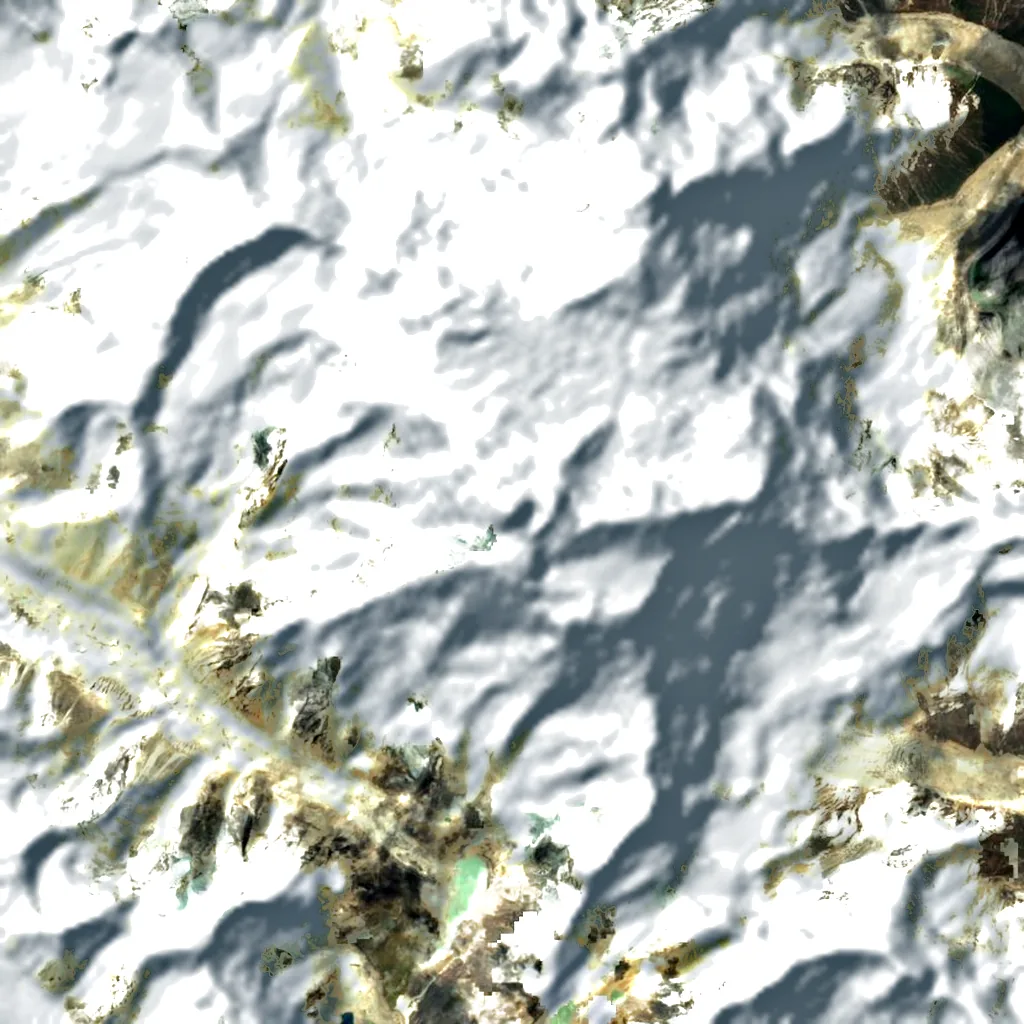 Makalu seen from above (Sentinel-2)