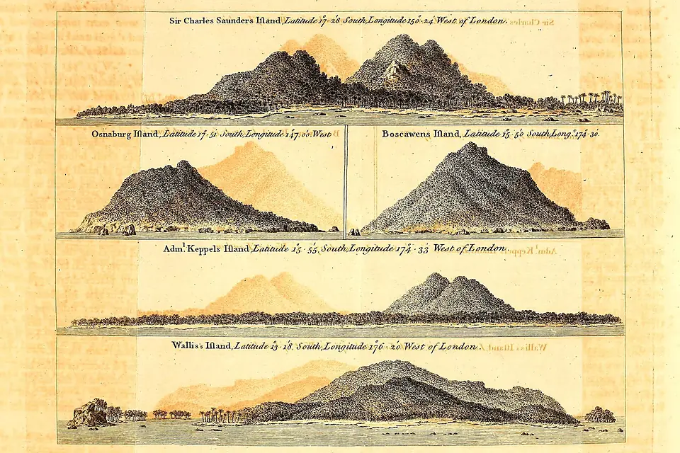 Views of Sir Charles Saunders Island etc. accountofvoyages01hawk 0345