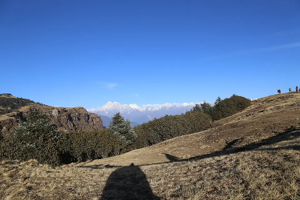 GauriShankar Mountain, the third highest peak, as seen from Kuri 03