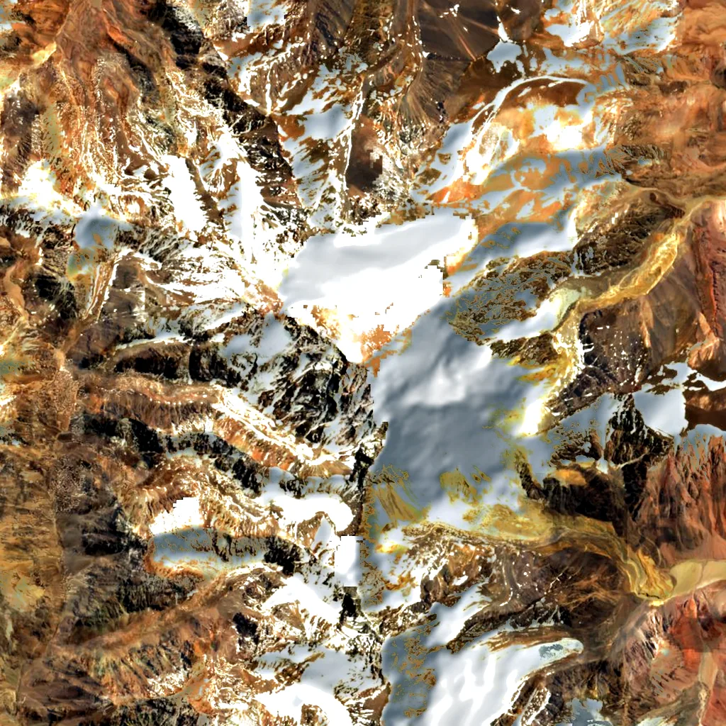 Mercedario seen from above (Sentinel-2)