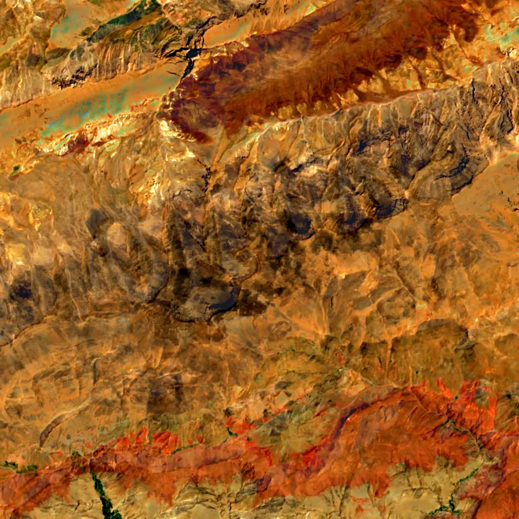 M'Goun seen from above (Sentinel-2)