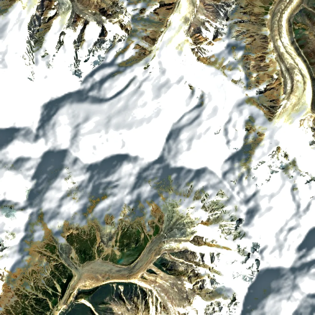 Miar Peak seen from above (Sentinel-2)
