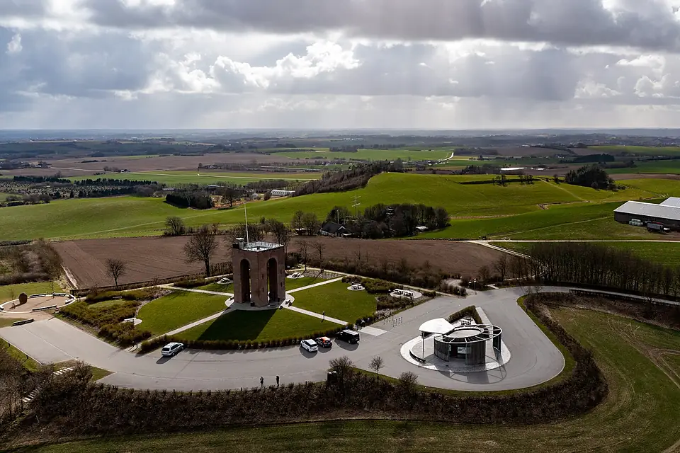 Drone image of Ejer Bavnehøj