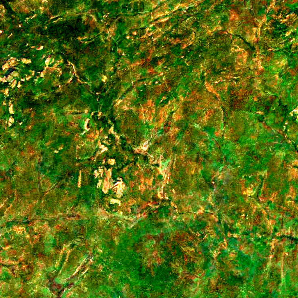 Mont Abourasséin seen from above (Sentinel-2)