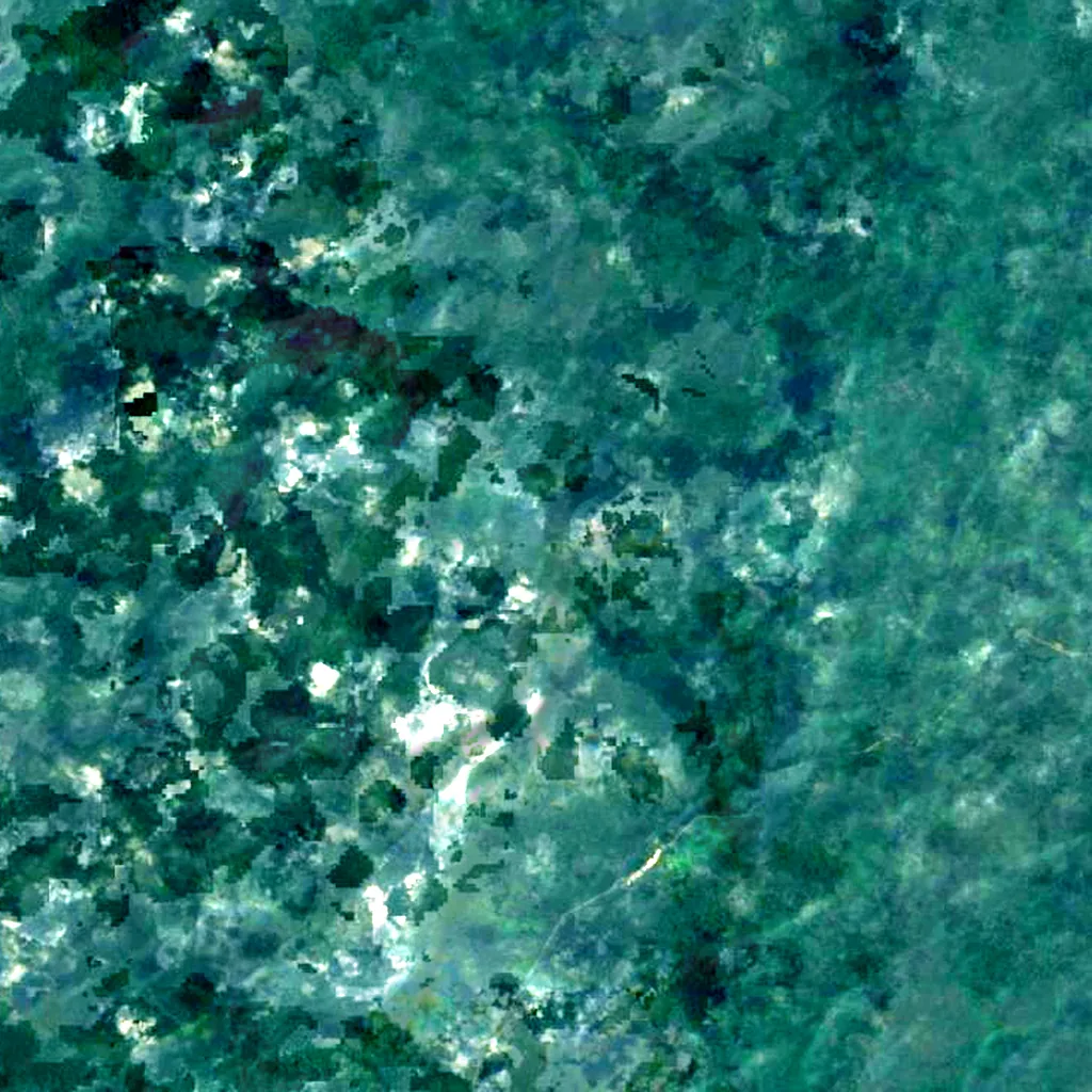 Mont Bengoué seen from above (Sentinel-2)